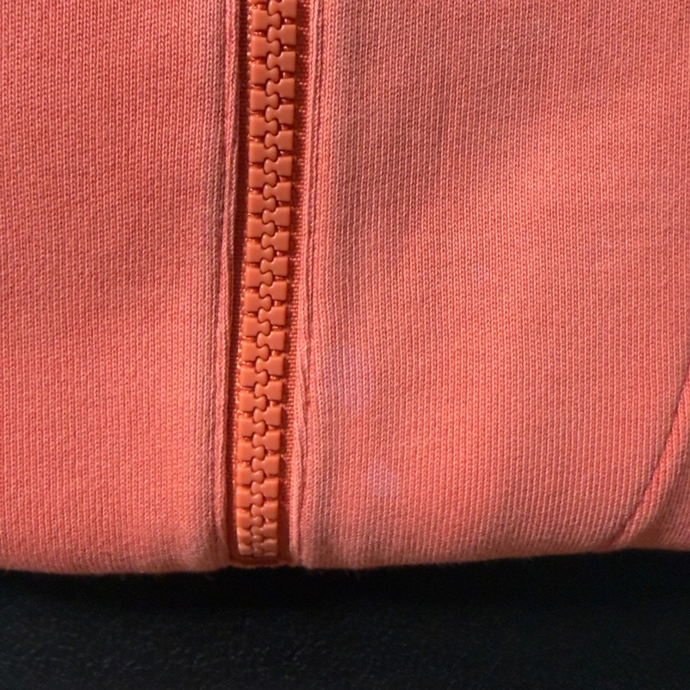 Bobby Jones Quarter Zip Pullover Womens Large Orange Pima Cotton Sporty - Picture 12 of 13